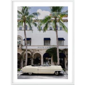 Worth Avenue Artwork White Frame