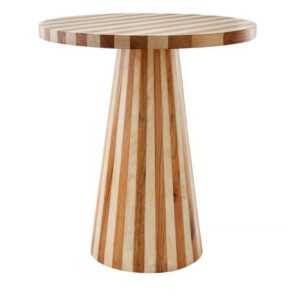 Pinocchio Side Table Natural & Walnut