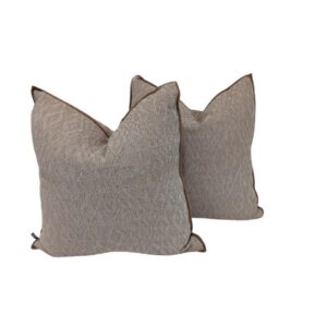 Pair Cushion Terrecotta Linen