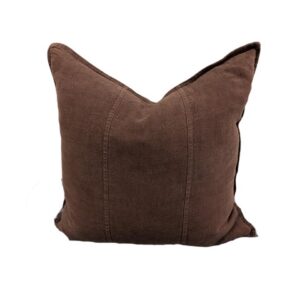 Cushion Chocolate Luca linen