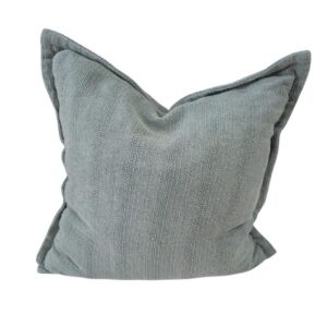 textured linen Cushion Sage Green