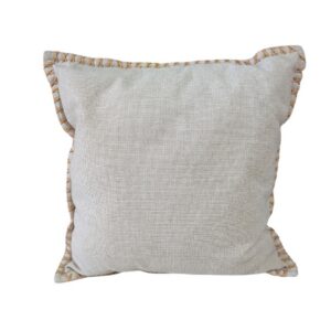 cushion Off white with nutmeg stiched edging