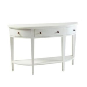 Semi Circular Console White