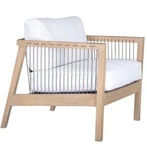 Brindi Arm Chair Natural/White