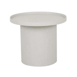 Classique Pedastal Side Table Oyster Ash