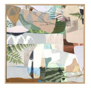 Love A Plan Artwork Canvas Oak Frame