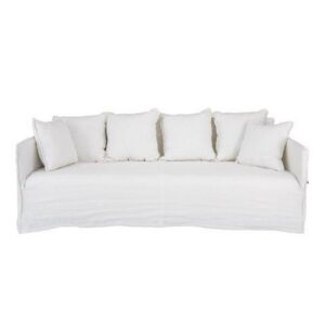 St Helena 3 Seat Lounge White