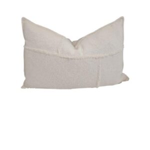 Lumbar Boucle Cushion Off white