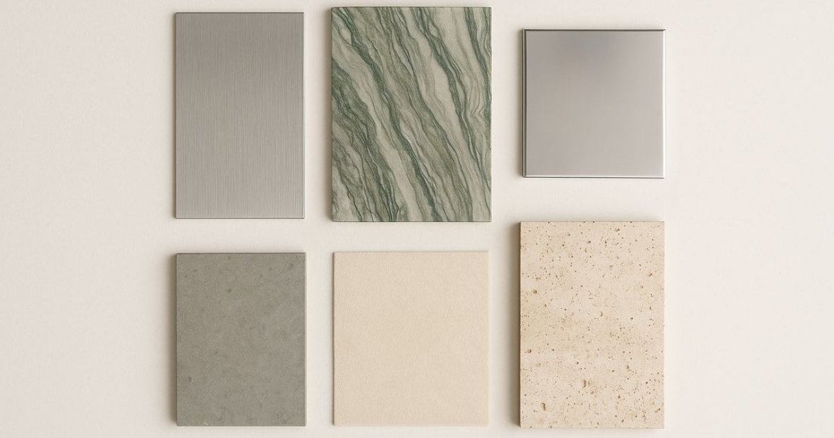 Matte, Gloss, Eggshell, Satin - the finish of your furnishings matter more than you think. Texture and form set the tone of your property.