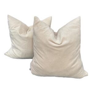 Ivory velvet Cushion