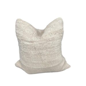Ivory textured cushion
