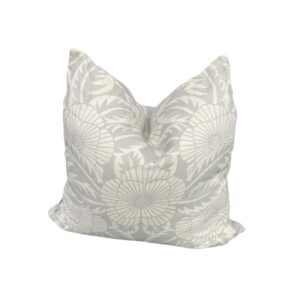 Gray Floral Cushion