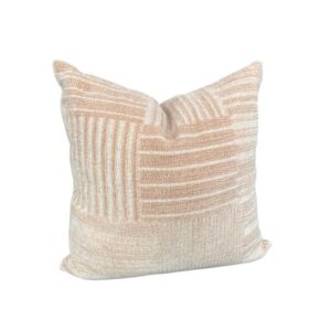 Textured Geometric Natural Cushion