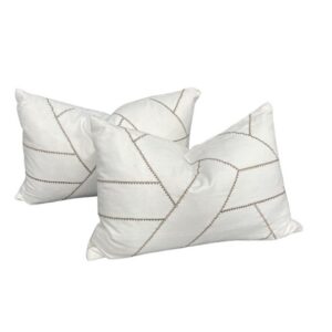 Stitched Geometric Cushion