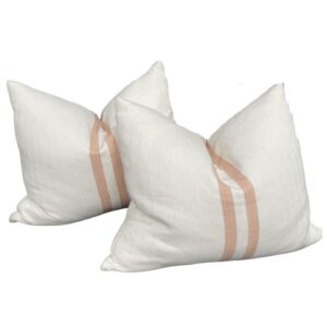 Terracotta Striped Cushion