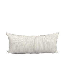 Lumbar White Linen Cushion
