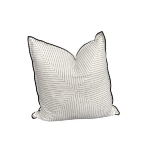 Black Geometric Cushion