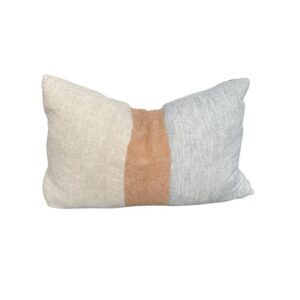 Natural Ochre Blue Cushion