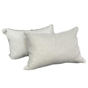 Gray Linen Lumbar Cushion