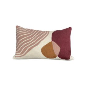 Pink Multicolor Patterned Cushion