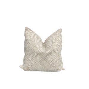 Ivory Diamond Patterned Cushion