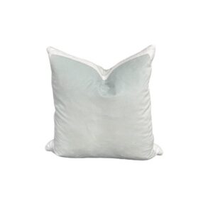 Dusty Blue White Bordered Cushion