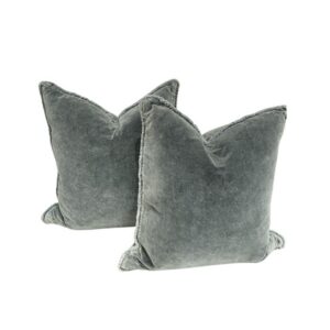 Gray Velvet Cushion