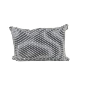Geometric Waffle Black Cushion