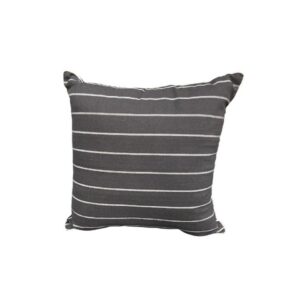 Charcoal Striped Cushion