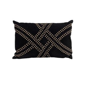 Lumbar Dot Polar Cushion Black/Gold