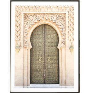Moroccan Doorway 1 Artwork Black Frame