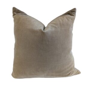 Cushion Grey/brown Velvet
