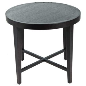 Ascot Round Side Table - Mocca Ash
