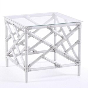 Chippendale Side Table White