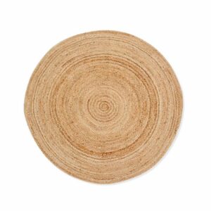 Jute Small Rug Natural Round