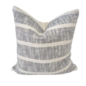 Cushion White and Grey Handwoven