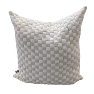 Cushion White and Natural Check