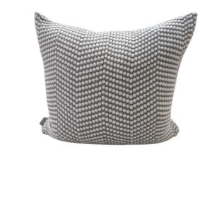 Cushion - Grey and white honeycomb pattern