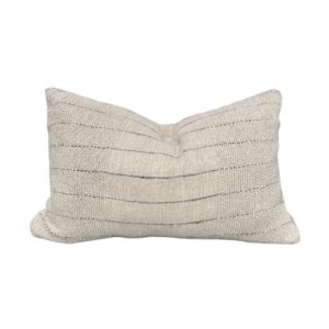 Lumber beige black striped cushion