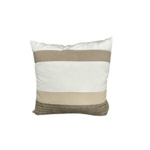 Outdoor Neutral Linen Stripe Cushion