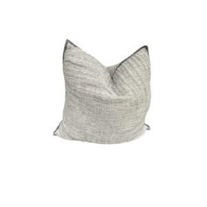 Gray Wool Blend Texture Cushion