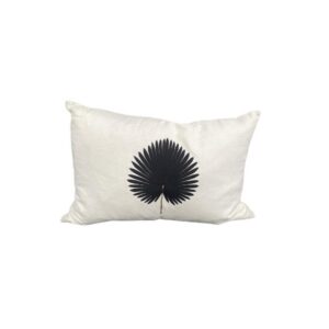 Black Leaf Cushion