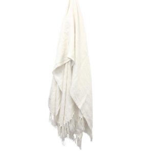 Lune Soft Ivory Throw