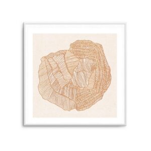 Formation Orange White Frame Artwork