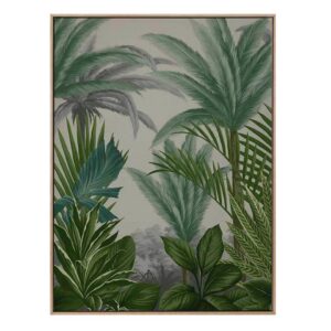 Las Palmas I Oak Box Frame Canvas Artwork