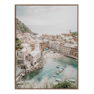 La Spezia White Box Frame Canvas Artwork