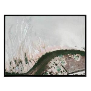 Ice Stream Black Box Frame Canvas Artwork