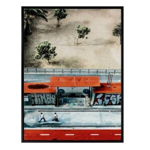 Streets of Cuba Frame Black Artwork