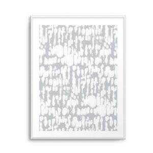 Inky Inverse Grey Artwork White Frame