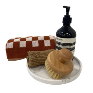 Aesop Check Rust Decor